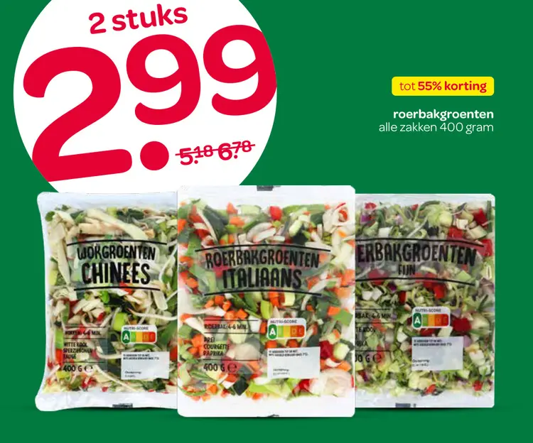 Aanbieding: Roerbakgroenten