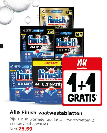 Aanbieding: Finish vaatwastabletten