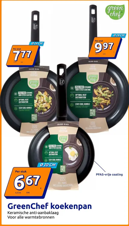 Promotie: GreenChef koekenpan