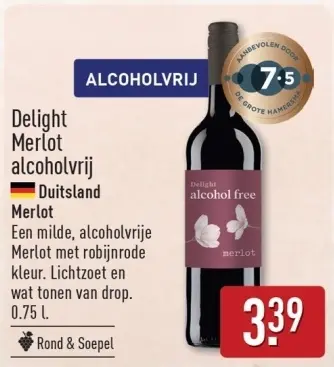 Aanbieding: Delight Merlot alcoholvrij