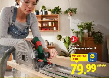 Aanbieding: Parkside Invalzaag met geleiderail