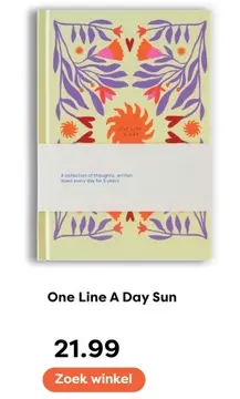 Aanbieding: One Line A Day Sun