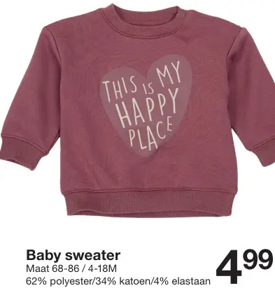 Promotie: Zeeman Sweater