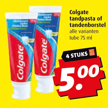 Aanbieding: Colgate tandpasta of tandenborstel