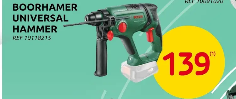 Promotie: Boorhamer universal hammer