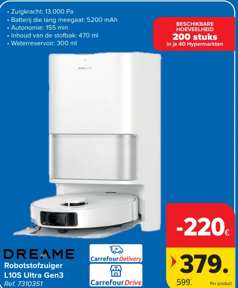 Promotie: Robotstofzuiger L10S Ultra Gen3