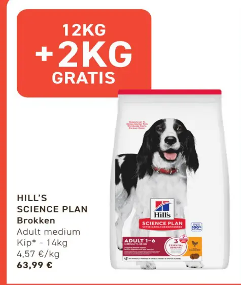 Promotie: SCIENCE PLAN Brokken Adult medium Kip