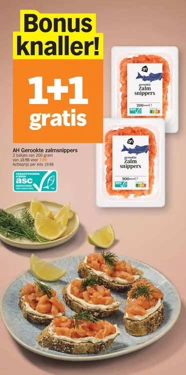 Promotie: Gerookte zalmsnippers