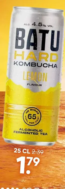 Aanbieding: Batu hard kombucha lemon