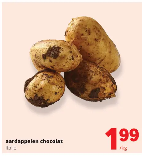 Promotie: Aardappelen chocolat