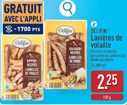 Offre: Lanières de volaille