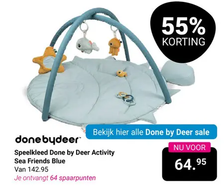 Aanbieding: Speelkleed Done by Deer Activity Sea Friends 