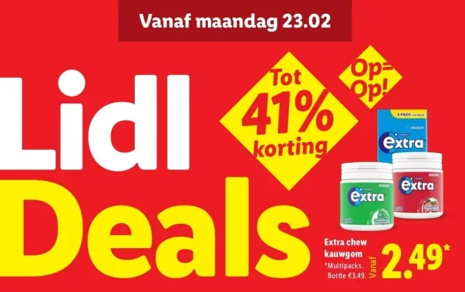 Aanbieding: Extra chew kauwgom