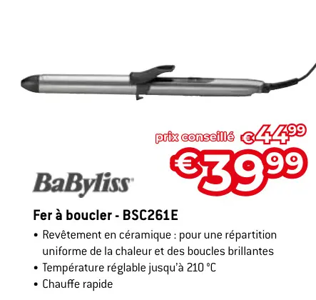 Offre: Fer à boucler - BSC261E