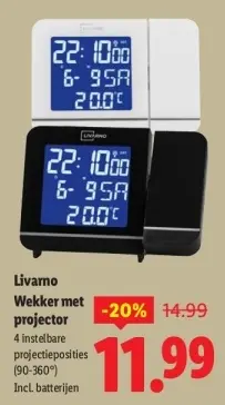 Aanbieding: Wekker met projector