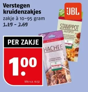 Aanbieding: kruidenzakjes