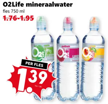 Aanbieding: O2Life mineraalwater