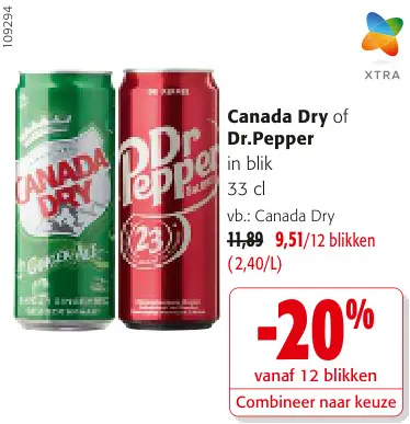Promotie: Canada Dry of Dr.Pepper