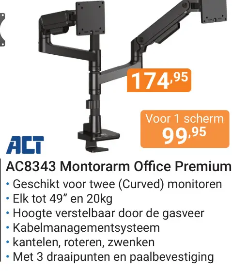Aanbieding: Montorarm Office Premium