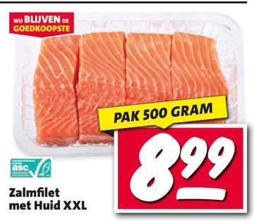 Aanbieding: Zalmfilet met Huid XXL