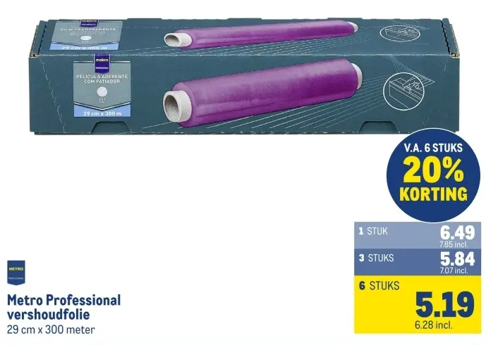 Aanbieding: vershoudfolie