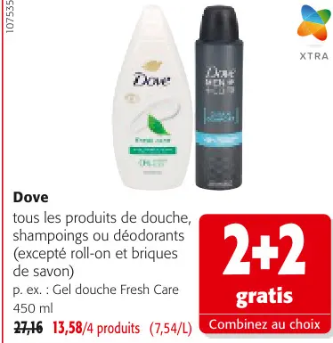 Offre: Gel douche Fresh Care