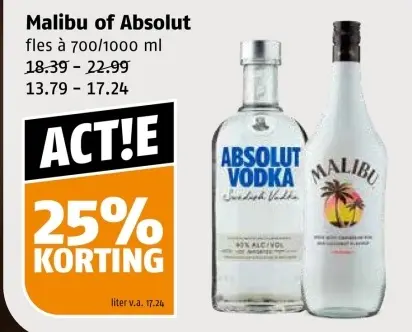 Aanbieding: Malibu of Absolut