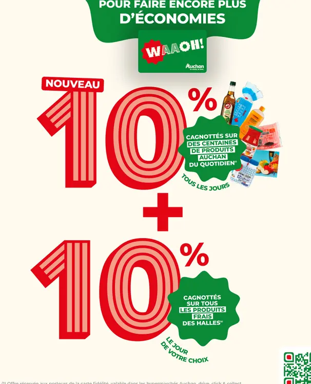 Promotie: 10% cagnotte sur des centaines de produits Au