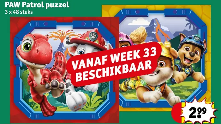 Aanbieding: Paw Patrol puzzel