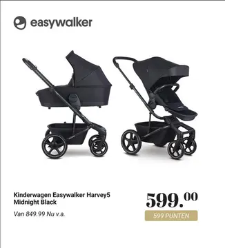 Aanbieding: Kinderwagen Easywalker Harvey5 Midnight Black