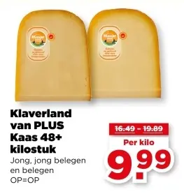 Klaverland Kaas 48+ kilostuk