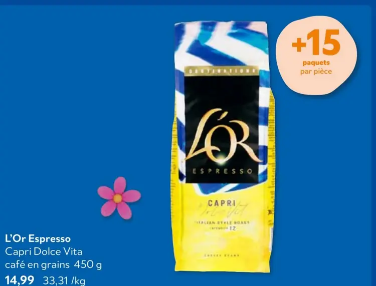 Offre: Capri Dolce Vita café en grains