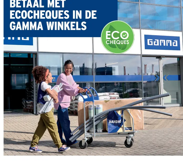 Promotie: Betaal met ecocheques in de Gamma winkels