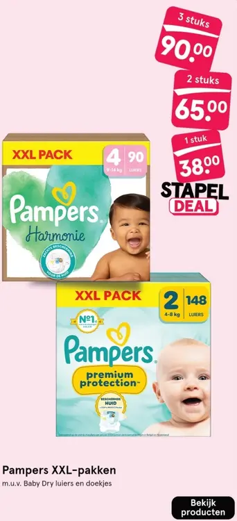 Aanbieding: Pampers XXL-pakken