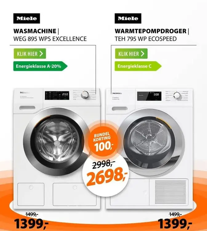 Aanbieding: Wasmachine | weg 895 wps excellence