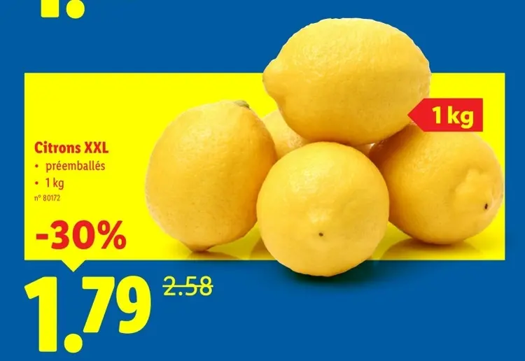 Offre: Citrons XXL
