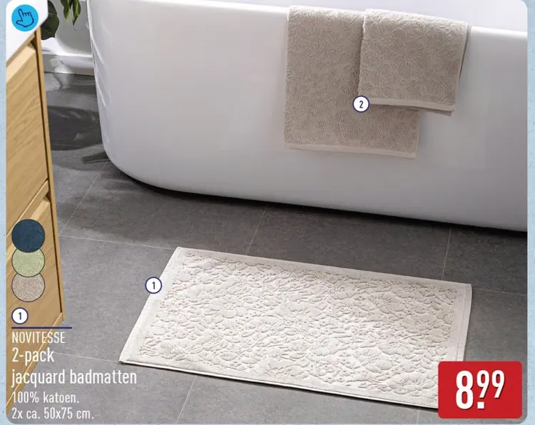 Aanbieding: Jacquard badmatten