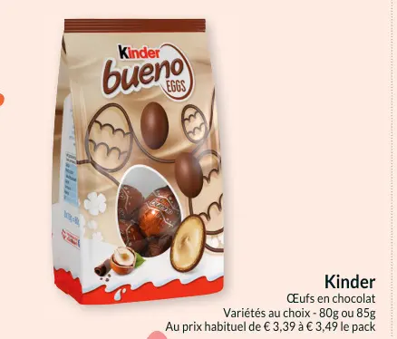 Offre: Kinder Bueno Eggs