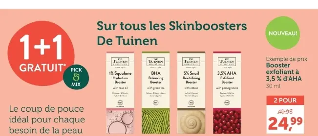 Offre: Booster exfoliant à 3,5% d'AHA