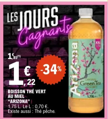 Offre: Boisson thé vert au miel