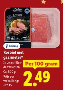 Aanbieding: Rosbief met gaarmeter