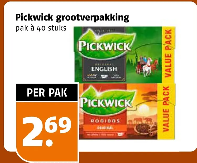 Aanbieding: Pickwick grootverpakking