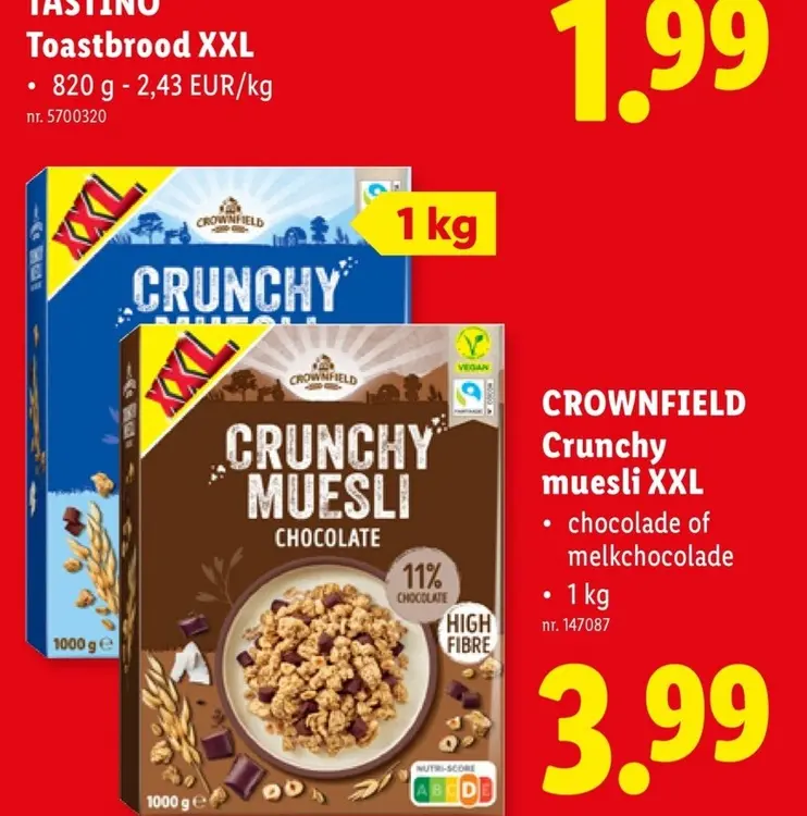 Promotie: Crunchy muesli XXL
