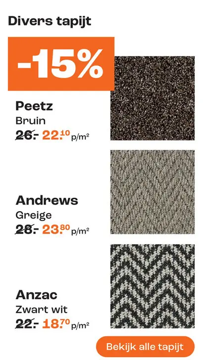 Aanbieding: Divers tapijt