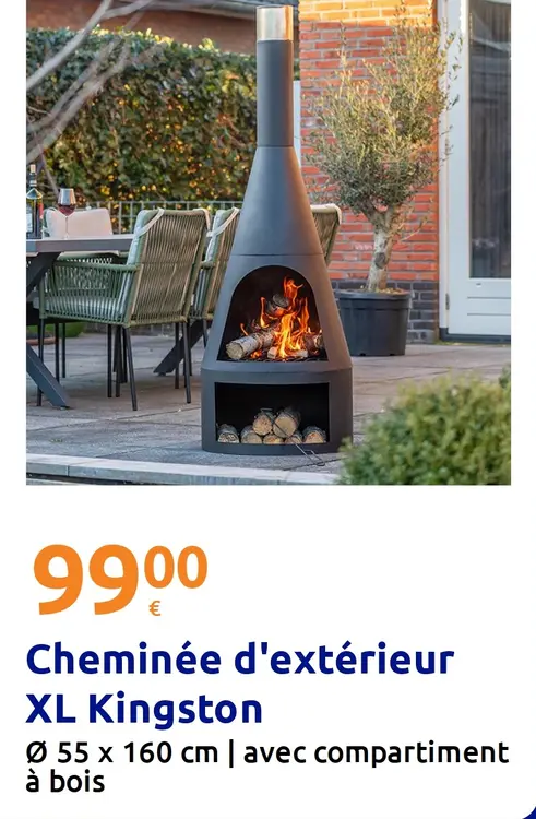 Offre: Cheminée d'extérieur XL Kingston