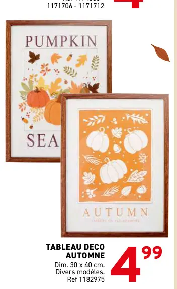 Offre: Tableau deco automne