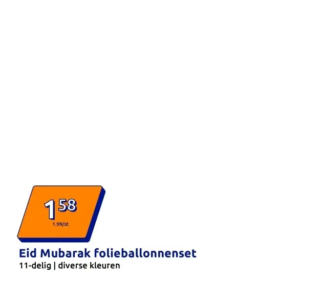 Aanbieding: Eid Mubarak folieballonnenset