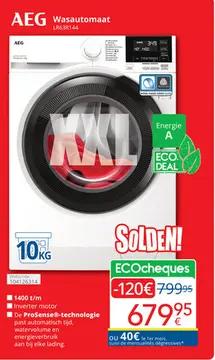 Aanbieding: AEG Wasautomaat LR63R144