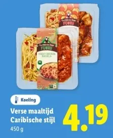 Aanbieding: Verse maaltijd Caribische stijl