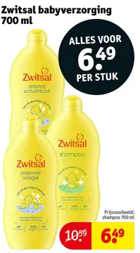 Aanbieding: Zwitsal shampoo